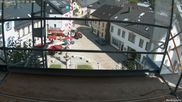 Archived webcam image showing Market square Bischofsgrün on 12 Jul 2026 at 16:05