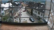 Archived webcam image showing Market square Bischofsgrün on 26 Aug 2026 at 10:53
