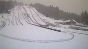 Archived webcam image showing Adler-Ski jump centre in Hinterzarten on 1 Apr 2026 at 07:45