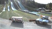 Archived webcam image showing Adler-Ski jump centre in Hinterzarten on 28 Sep 2026 at 14:53