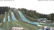 Archived webcam image showing Adler-Ski jump centre in Hinterzarten on 28 Sep 2026 at 18:53
