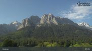 Archiviertes Webcam Bild: Bergpanorama Grainau am 28.05.2026 um 07:47 Uhr