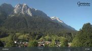 Archived webcam image showing Panoramic view of Grainau on 28 Jul 2026 at 08:08