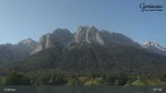 Archived webcam image showing Panoramic view of Grainau on 11 Aug 2026 at 08:48