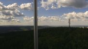 Archiviertes Webcam Bild: Kickelhahn Turm - Blick über Ilmenau am 12.07.2026 um 16:03 Uhr