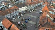 Archived webcam image showing Osterode market place on 1 Apr 2026 at 08:01