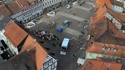Archived webcam image showing Osterode market place on 1 Apr 2026 at 10:01