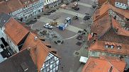 Archived webcam image showing Osterode market place on 4 Jun 2026 at 10:29