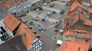 Archived webcam image showing Osterode market place on 4 Jun 2026 at 12:29