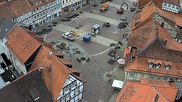 Archived webcam image showing Osterode market place on 4 Jun 2026 at 14:29