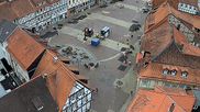 Archived webcam image showing Osterode market place on 4 Jun 2026 at 16:29