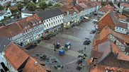 Archived webcam image showing Osterode market place on 4 Jun 2026 at 20:29