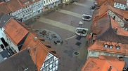 Archived webcam image showing Osterode market place on 27 Jul 2026 at 06:52