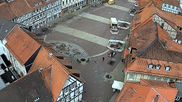 Archived webcam image showing Osterode market place on 27 Jul 2026 at 10:52