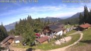 Archived webcam image showing Reit im Winkl - View Hindenburghütte on 4 Sep 2026 at 10:58