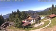 Archived webcam image showing Reit im Winkl - View Hindenburghütte on 4 Sep 2026 at 14:58
