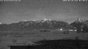 Archived webcam image showing Salenberghof, Lake Forggensee on Feb 26, 2026 at 2:47 AM
