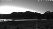 Archived webcam image showing Salenberghof, Lake Forggensee on Feb 26, 2026 at 6:47 AM