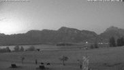 Archiviertes Webcam Bild: Salenberghof: Blick auf Forggensee am 28.05.2026 um 04:34 Uhr