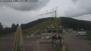 Archiviertes Webcam Bild: Seibelseckle: Rasthütte und Blick auf die Piste am 10.06.2026 um 14:09 Uhr