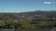 Archived webcam image showing View over the village on 1 May 2026 at 08:10