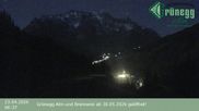 Archived webcam image showing Grünegg Alm in Dienten on 23 Apr 2026 at 00:09
