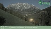 Archived webcam image showing Grünegg Alm in Dienten on 1 May 2026 at 02:44