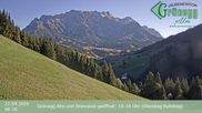 Archived webcam image showing Grünegg Alm in Dienten on 27 Sep 2026 at 08:15