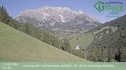 Archived webcam image showing Grünegg Alm in Dienten on 27 Sep 2026 at 14:15