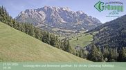 Archived webcam image showing Grünegg Alm in Dienten on 27 Sep 2026 at 10:15