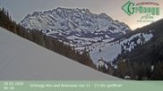 Archived webcam image showing Grünegg Alm in Dienten on 26 Feb 2026 at 06:28
