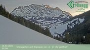 Archived webcam image showing Grünegg Alm in Dienten on 26 Feb 2026 at 07:28