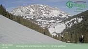 Archived webcam image showing Grünegg Alm in Dienten on 26 Feb 2026 at 14:28