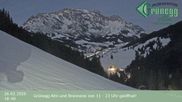 Archived webcam image showing Grünegg Alm in Dienten on 26 Feb 2026 at 18:28