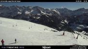 Archived webcam image showing Valley Fassa - Buffaure - red piste "Valvacin B" on 26 Feb 2026 at 14:36