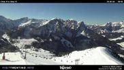 Archived webcam image showing Val di Fassa - chairlift Col de Valvacin on 26 Feb 2026 at 10:27
