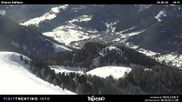 Archived webcam image showing Fassatal top station Buffaure on 26 Feb 2026 at 14:24