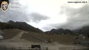 Archived webcam image showing Brusson - View over the slope on 19 Oct 2026 at 12:19