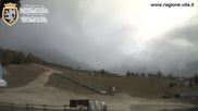Archived webcam image showing Brusson - View over the slope on 19 Oct 2026 at 14:19