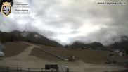 Archived webcam image showing Brusson - View over the slope on 19 Oct 2026 at 16:19