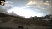 Archived webcam image showing Brusson - View over the slope on 19 Oct 2026 at 18:19