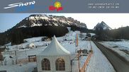 Archived webcam image showing Snowpark Eriz - Kids area on 26 Feb 2026 at 18:15