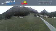 Archived webcam image showing Snowpark Eriz - Kids area on 14 Sep 2026 at 06:32