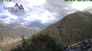 Archiviertes Webcam Bild: Grimentz: Blick auf das Tal am 01.08.2026 um 18:06 Uhr