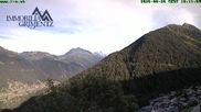 Archived webcam image showing Sierre Anniviers View of the valley on 26 Aug 2026 at 18:38