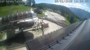 Archived webcam image showing Valley station Feldis/ Veulden on 28 May 2026 at 14:23