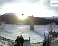 The Church Tower in the Lake Resia