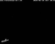 Blick auf die Bergstation Lischboden im Skigebiet Rüschegg