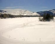 Blick vom Sun Valley Club auf die Langlaufloipen