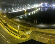 Linz: Blick auf Donau und Nibelungenbrücke